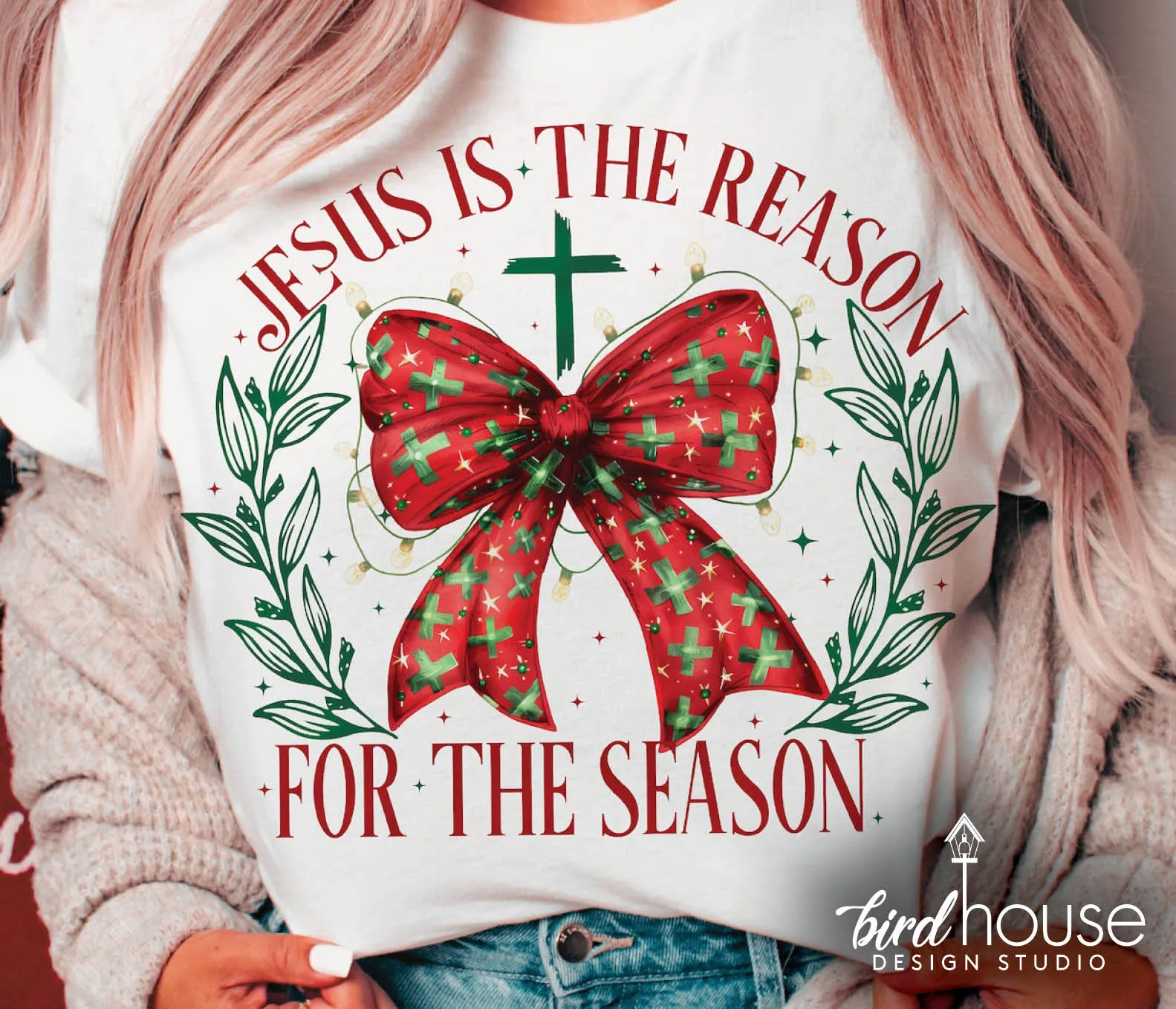 Jesus is the Reason Coquette Christmas Shirt