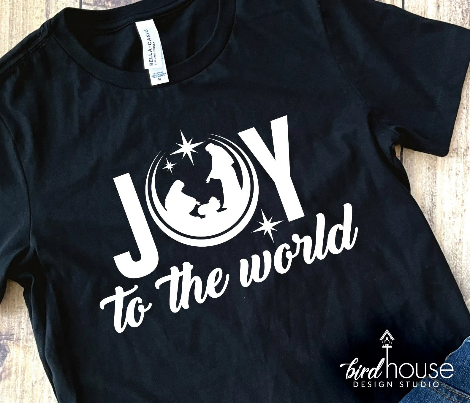 Joy to the World Nativity Christmas Shirt