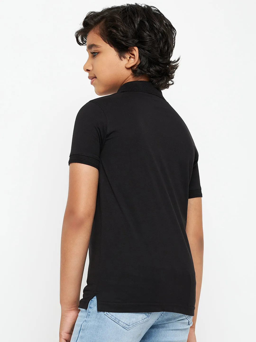 Junior Solid Polo T-Shirt