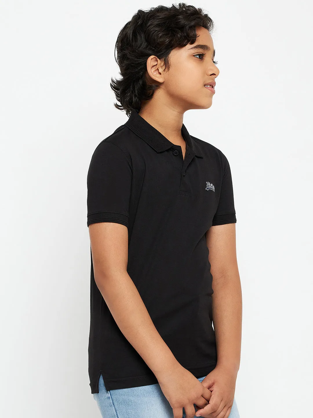 Junior Solid Polo T-Shirt