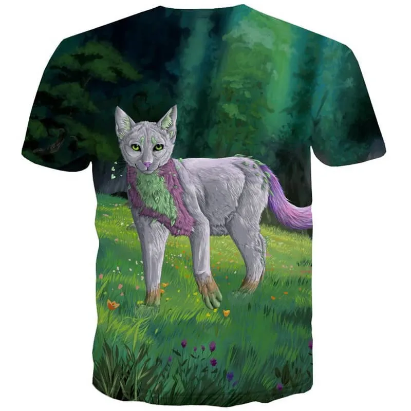 kitten tshirt 3D t shirt cat Casual pet art costume men