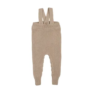 Knit overall and onesie - Oatmeal