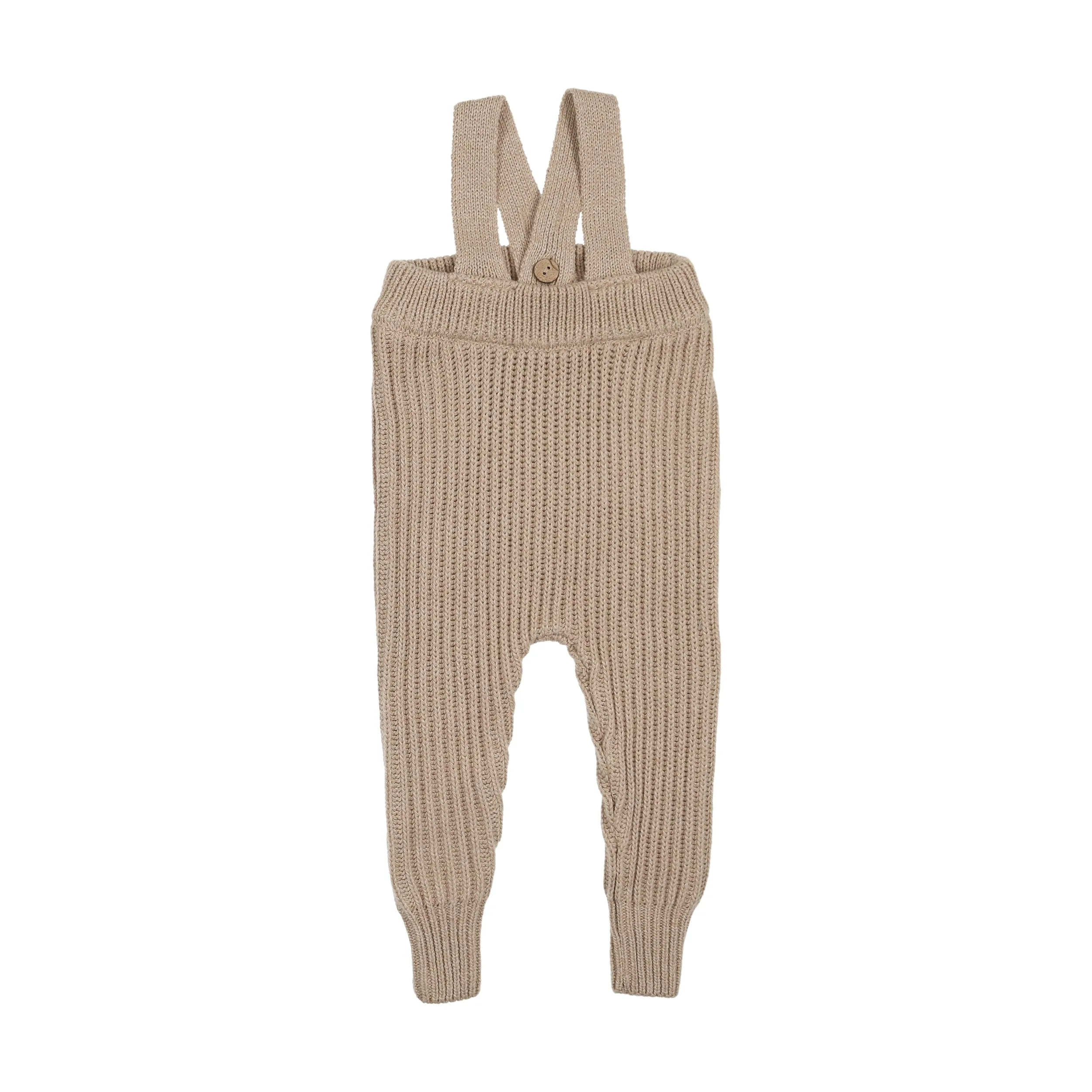 Knit overall and onesie - Oatmeal