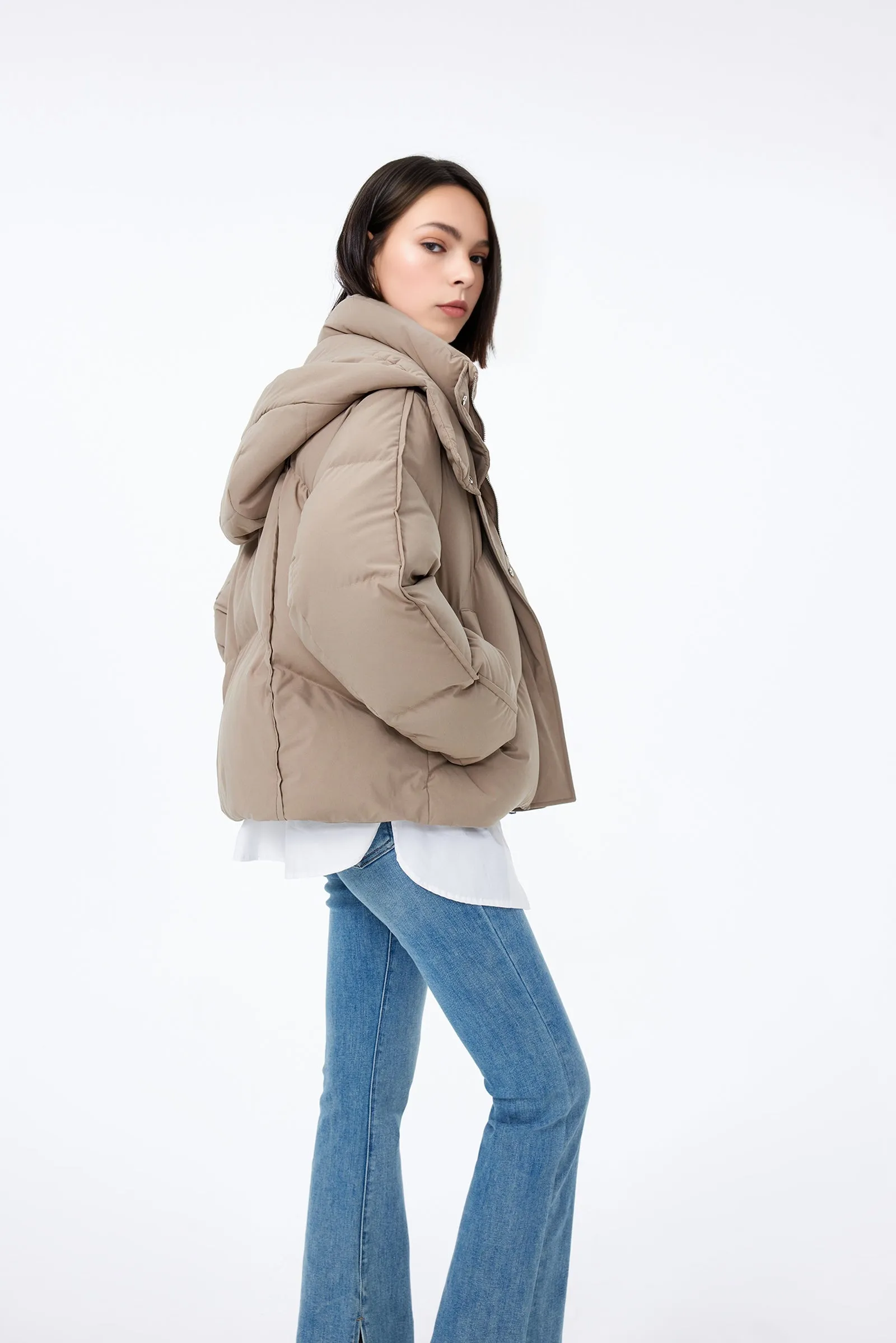 LILY Fluffy Duck Down Jacket
