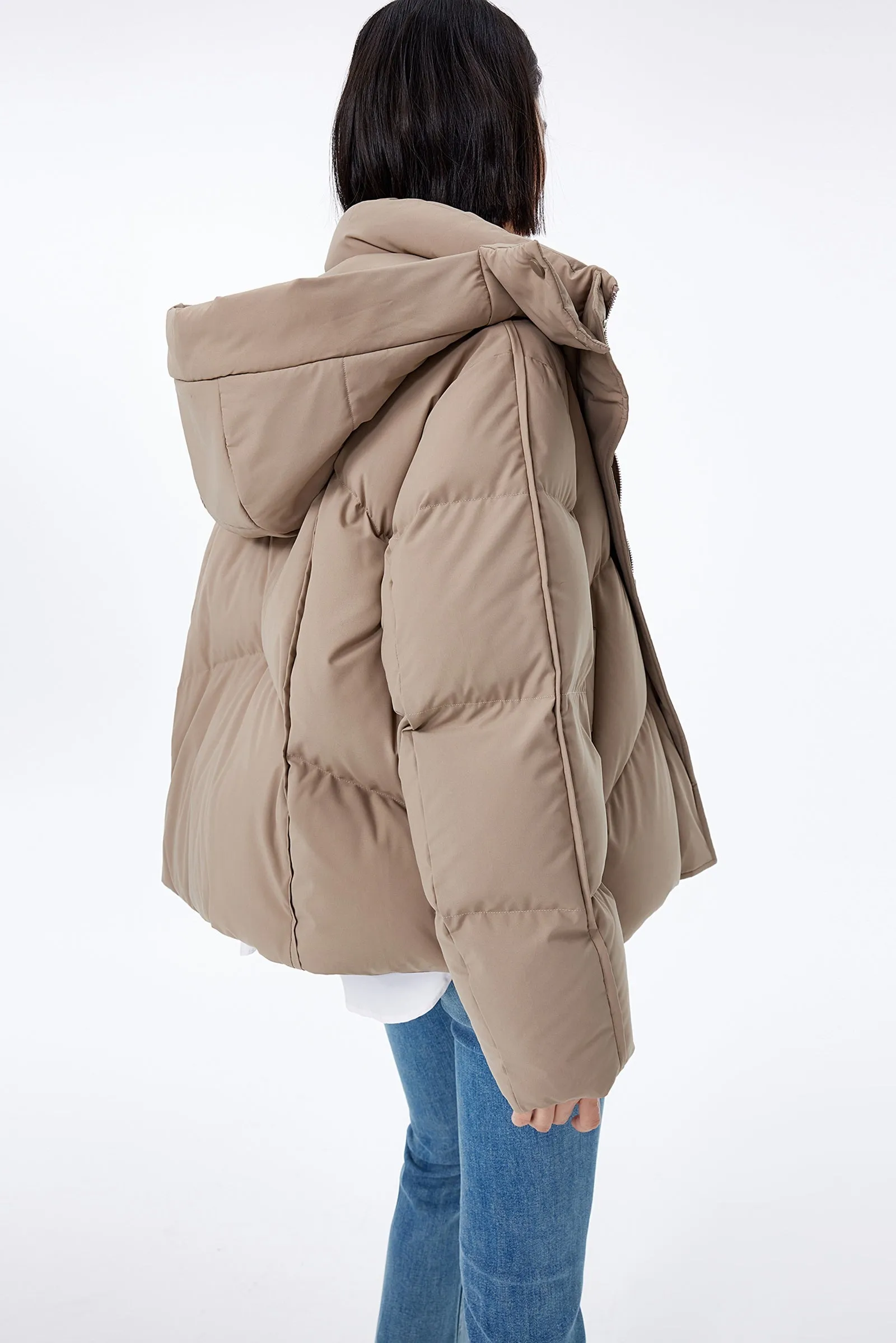 LILY Fluffy Duck Down Jacket