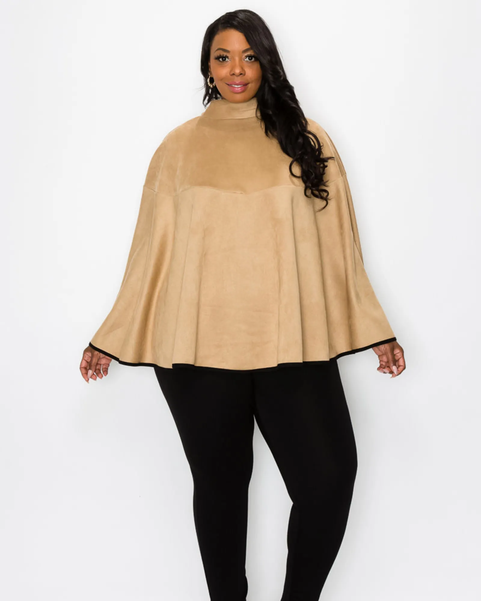 Mary Suede Poncho | Coco
