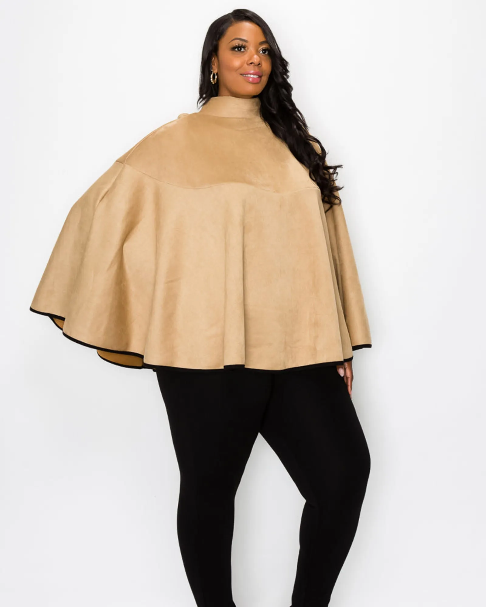 Mary Suede Poncho | Coco