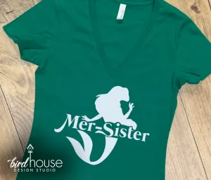 Mer Sister, Mermaid Birthday Shirt, Family Matching Tees, Personalized, Any Name