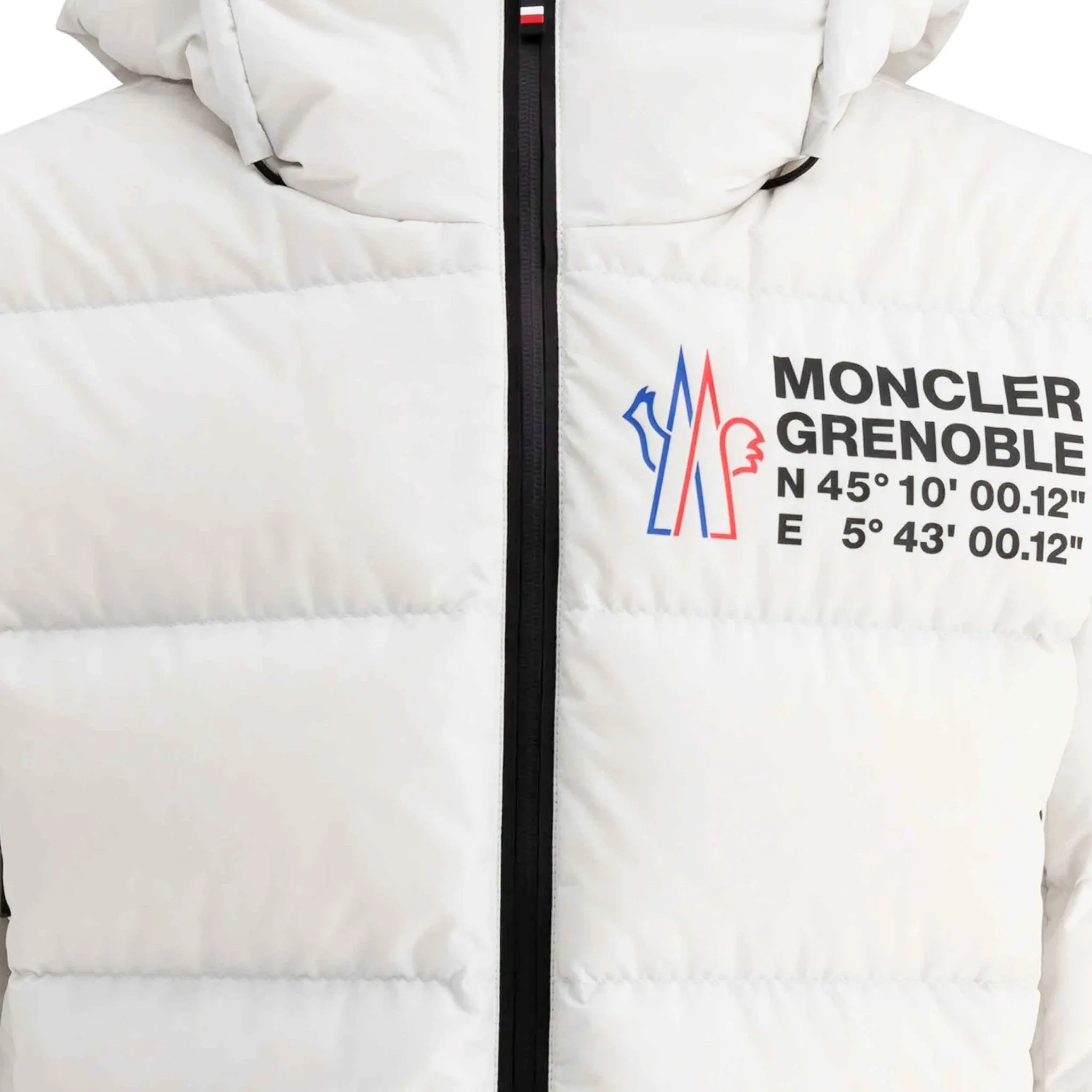 Moncler Grenoble Isorno Hooded Ski Down Jacket in White