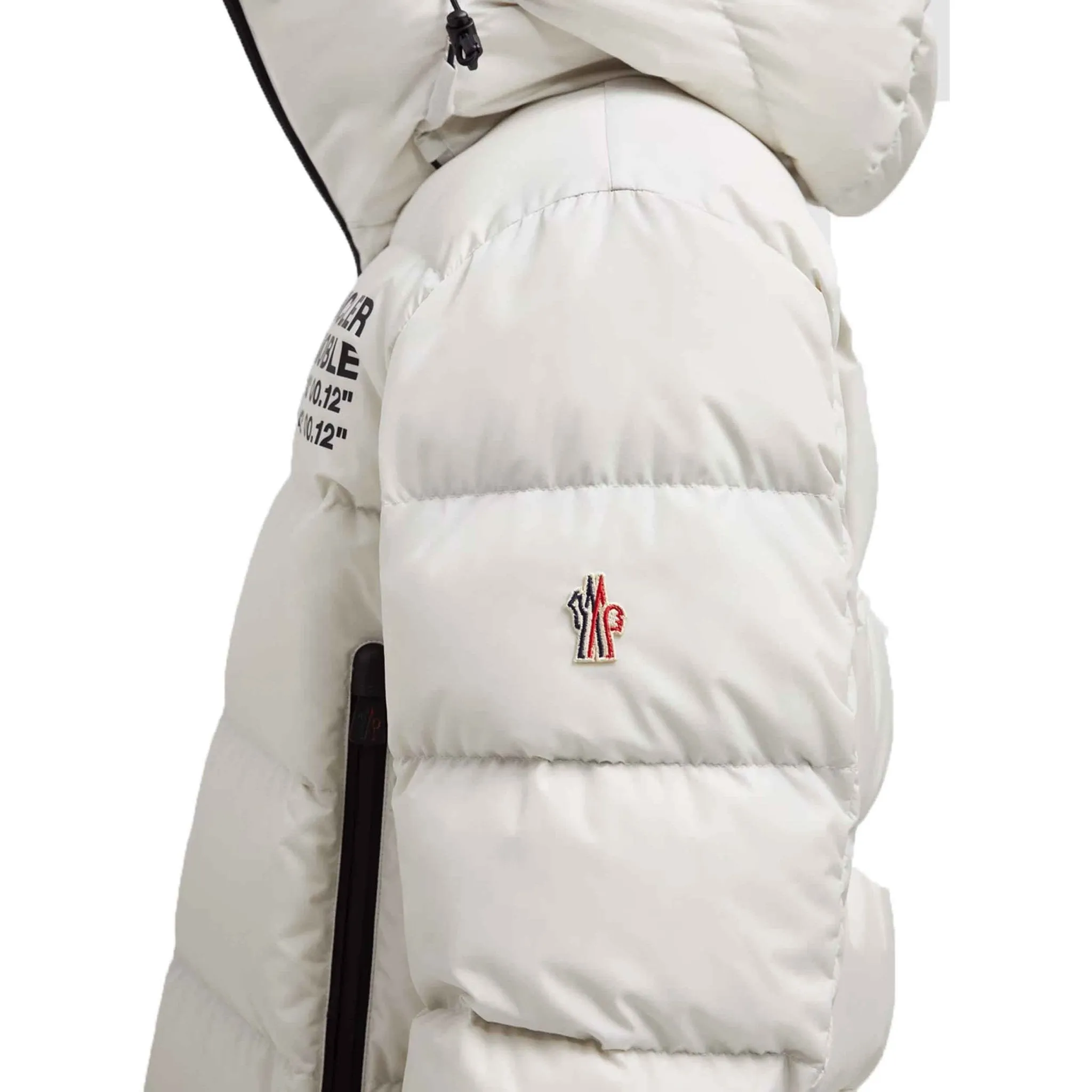 Moncler Grenoble Isorno Hooded Ski Down Jacket in White