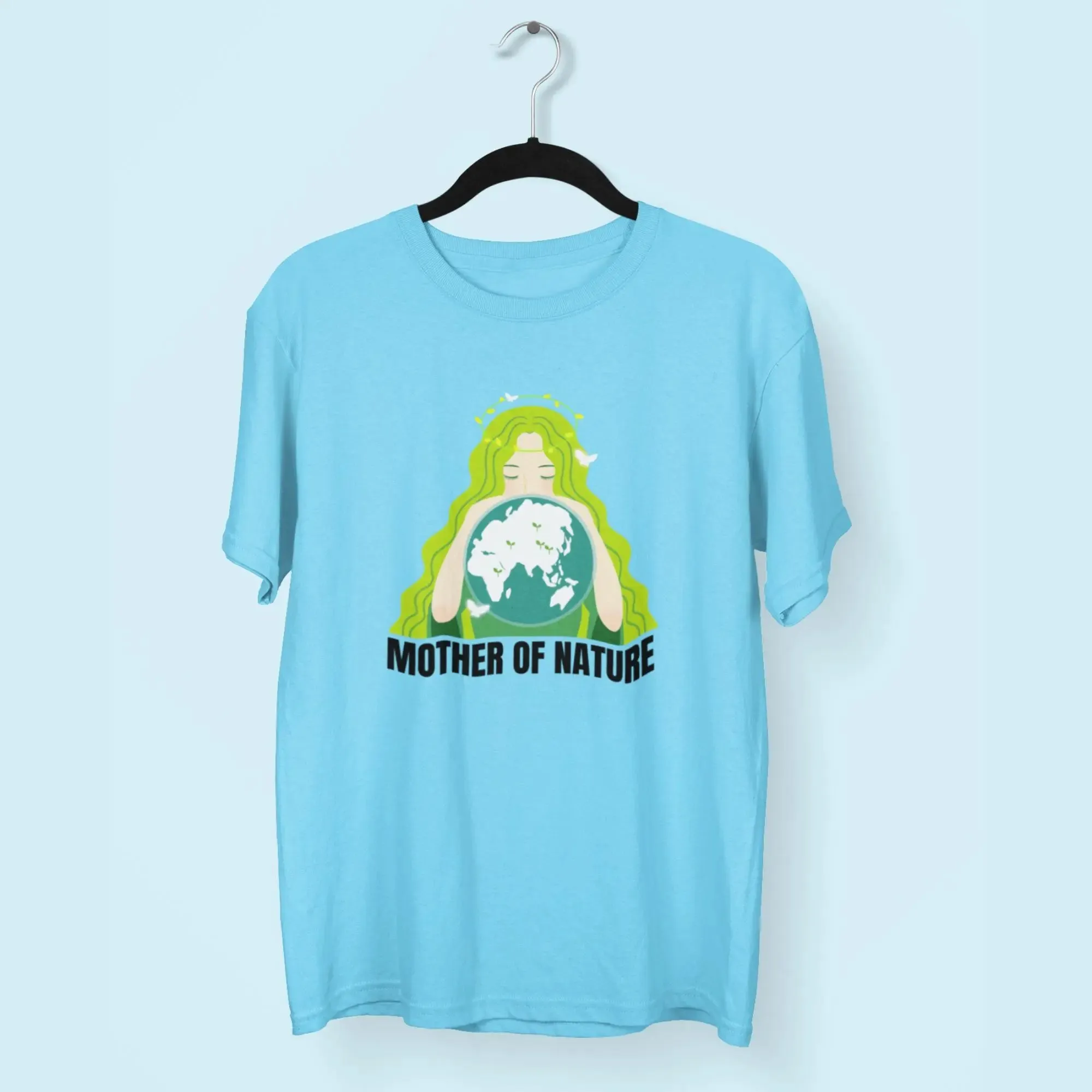 Mother Of Nature Round Neck Half Sleeve Classic T-Shirt
