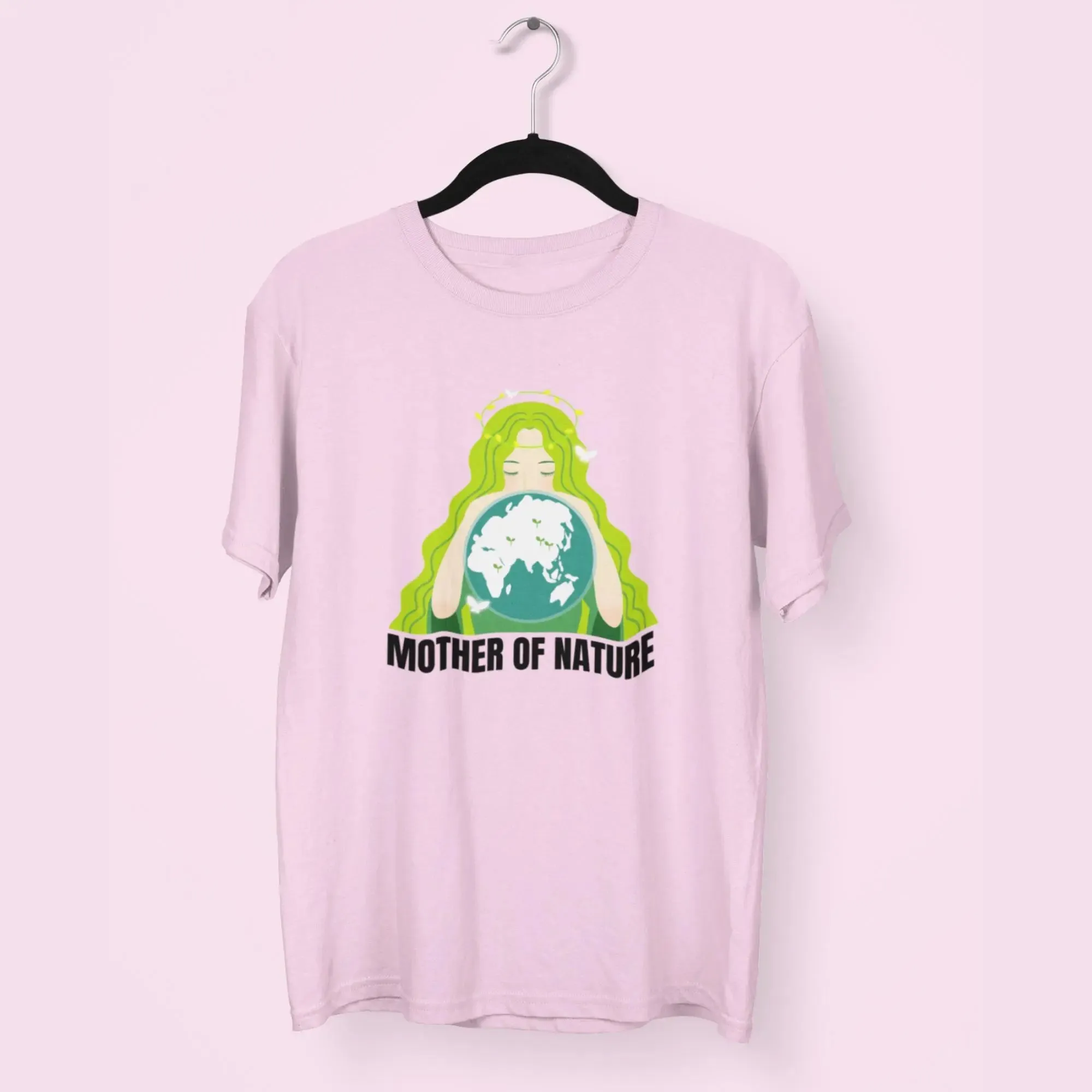 Mother Of Nature Round Neck Half Sleeve Classic T-Shirt
