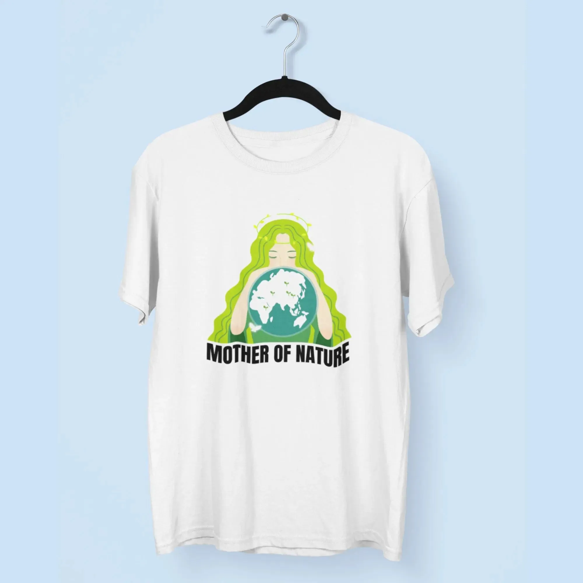 Mother Of Nature Round Neck Half Sleeve Classic T-Shirt