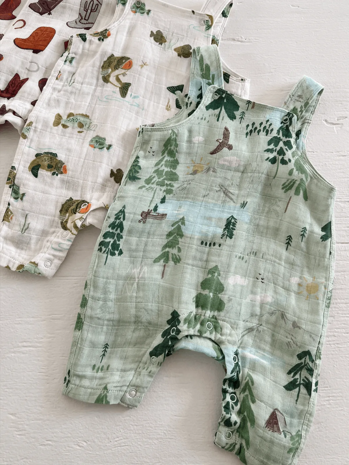 Muslin Overall, Mountain Cabin