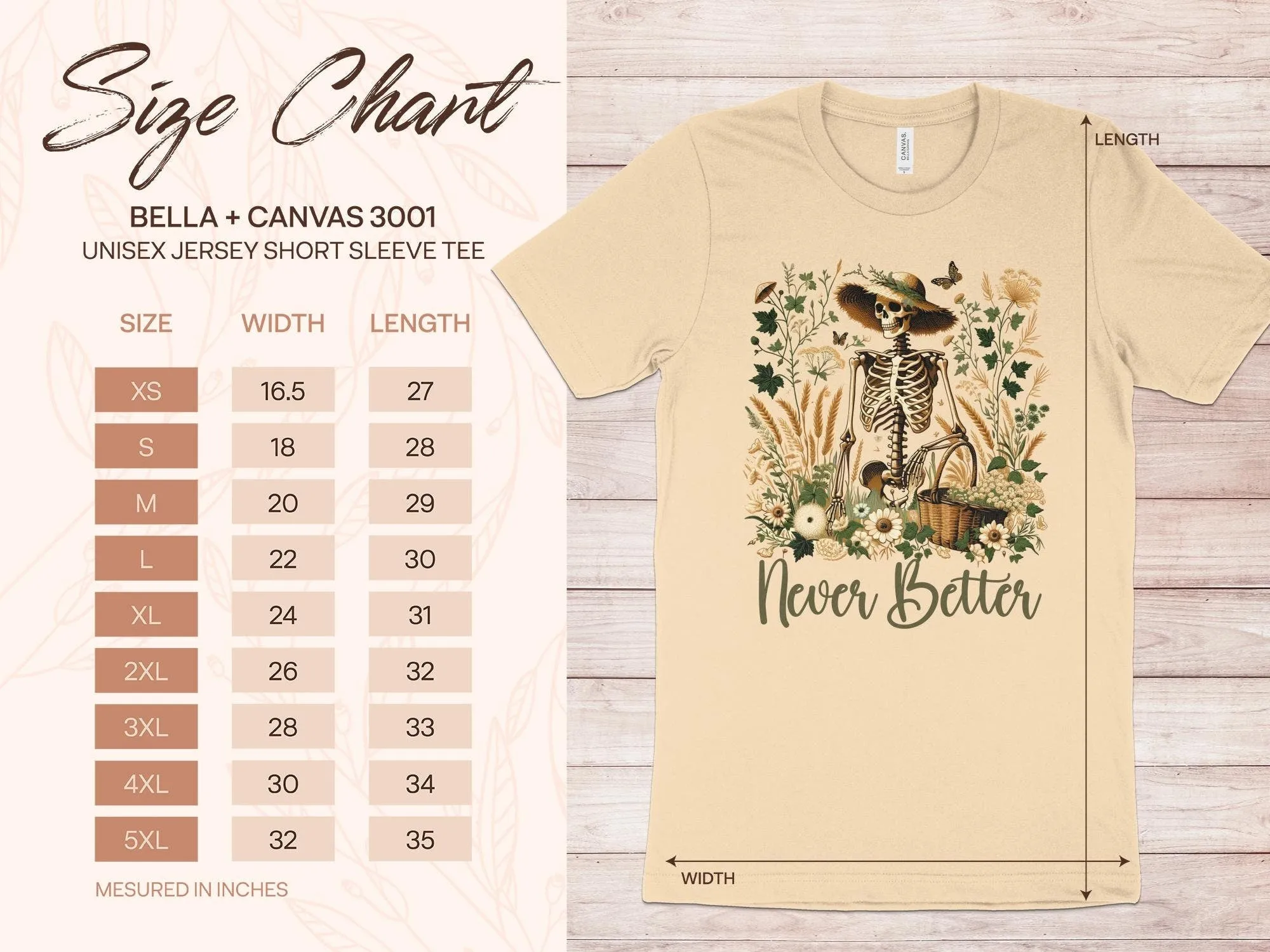 Never Better Skeleton Shirt, Botanical Vintage Style T-Shirt, Floral Skull, Funny Mom Shirt, Nature Inspired Shirt, Mother's Day Gift
