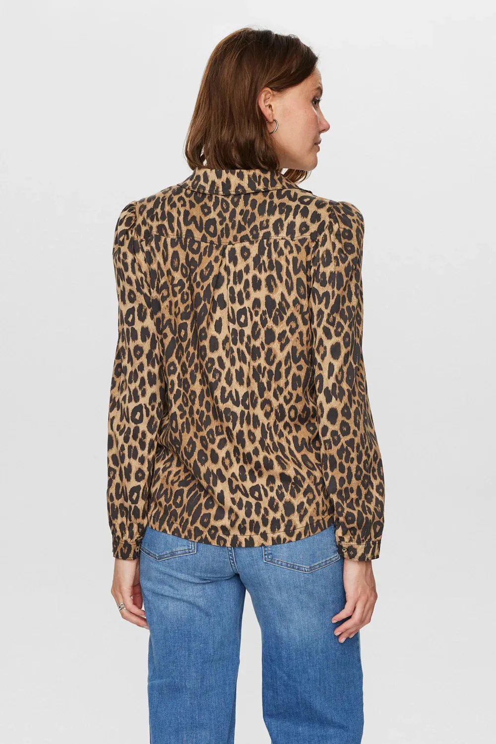 Numph Nuharlem Leopard Print Shirt