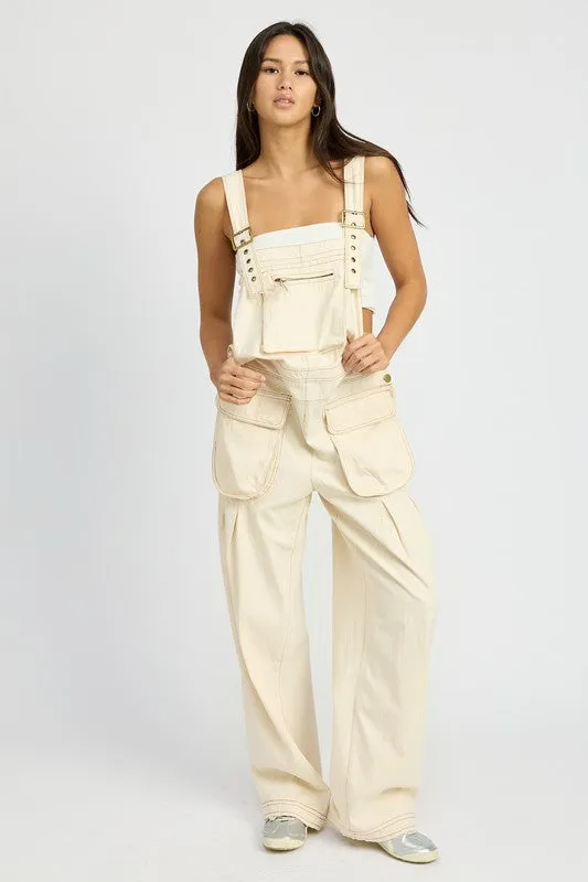 OVERSIZED CARGO OVERALL JUMPSUIT