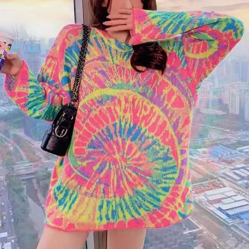 Oversized Tie Dye Sweater