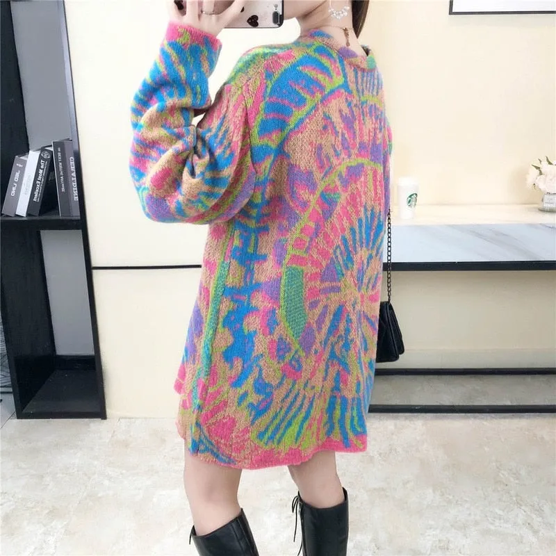 Oversized Tie Dye Sweater