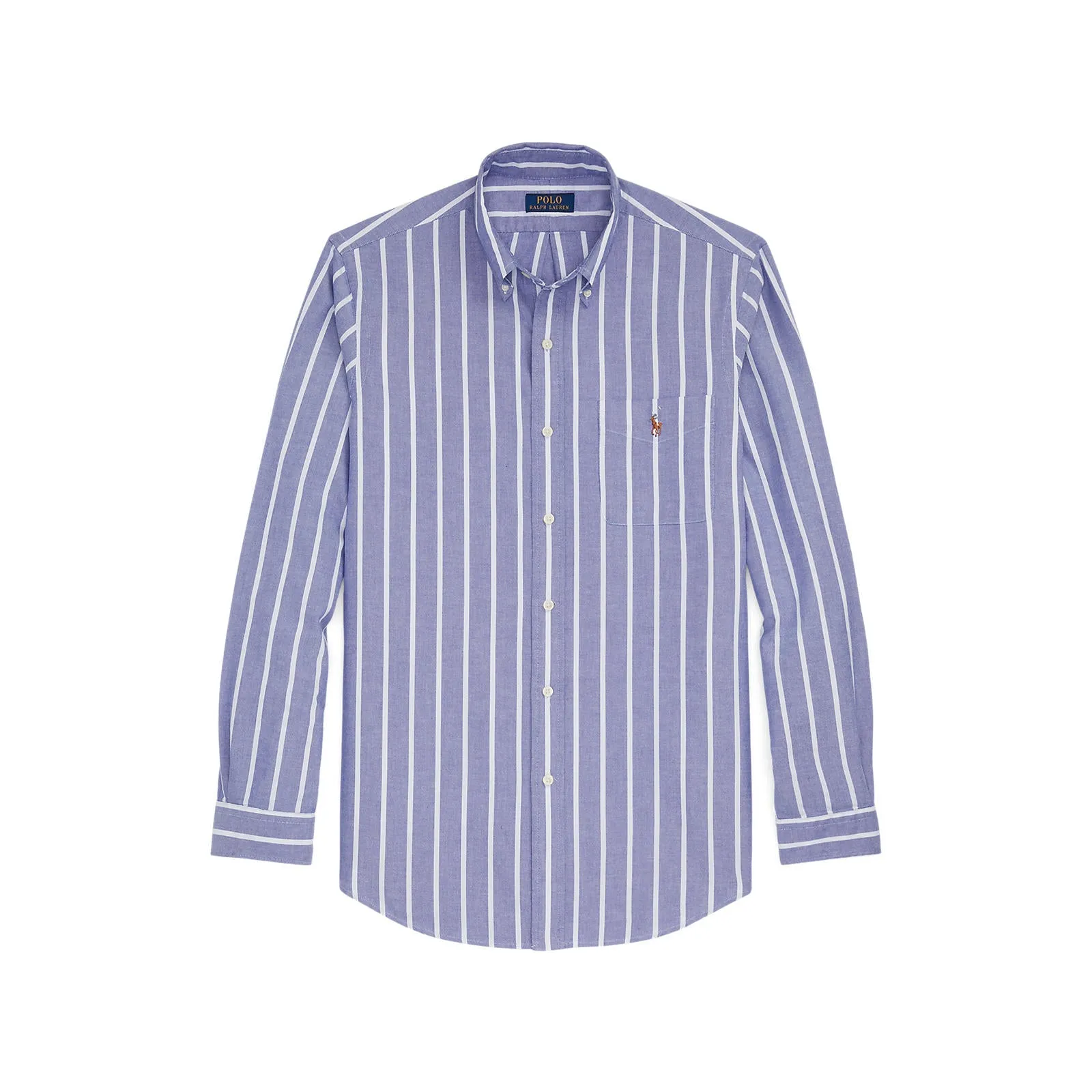 Oxford Shirt - Stripe - Royal and White