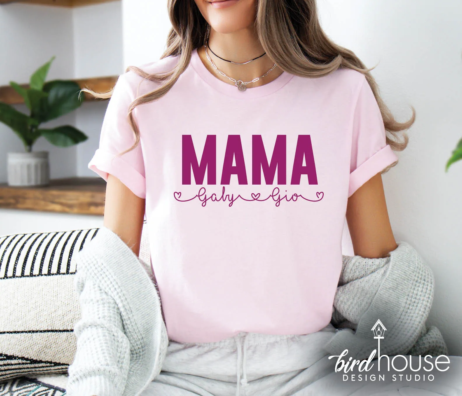 Personalized Mom Grandma Shirt for Mothers Day