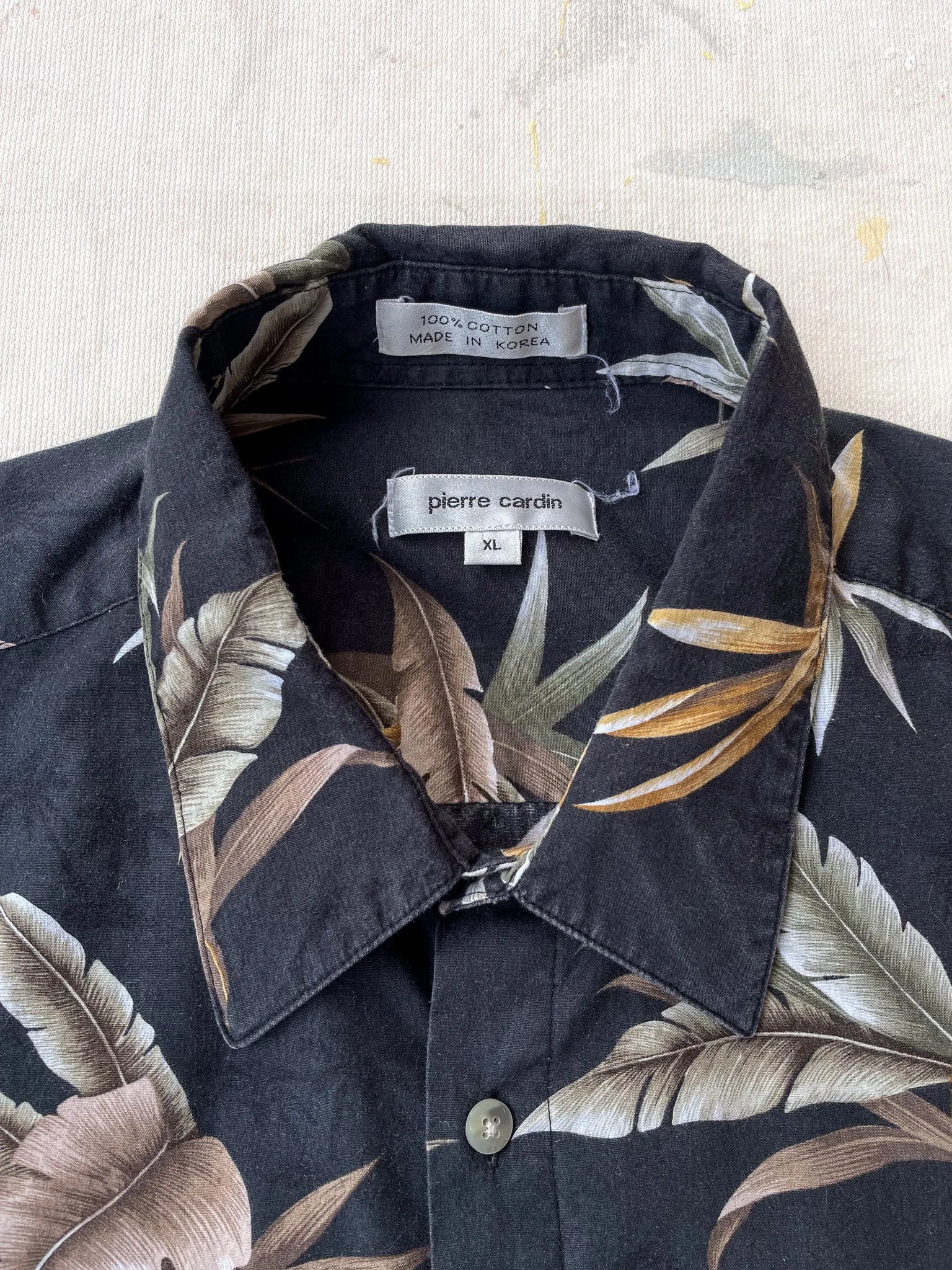 PIERRE CARDIN HAWAIIAN SHIRT—[XL]