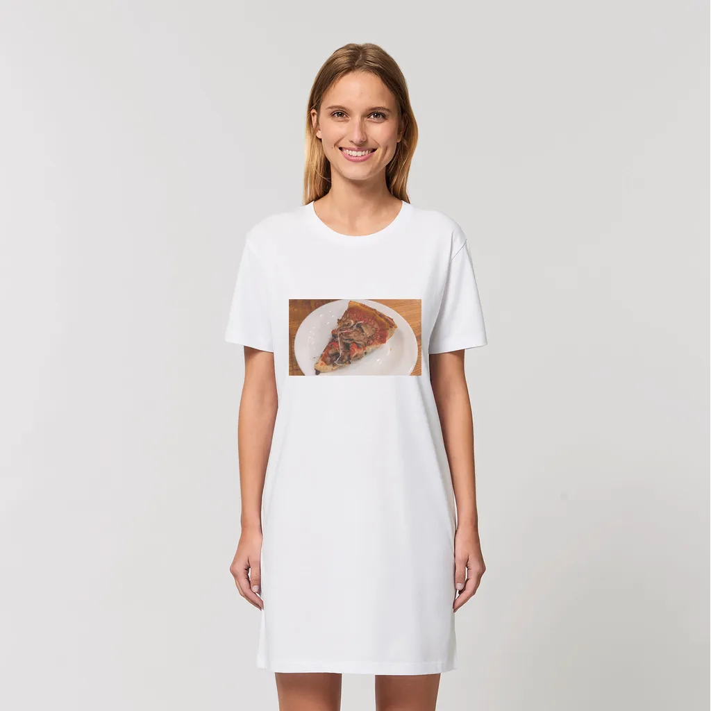 PizzaonPlate Organic T-Shirt Dress