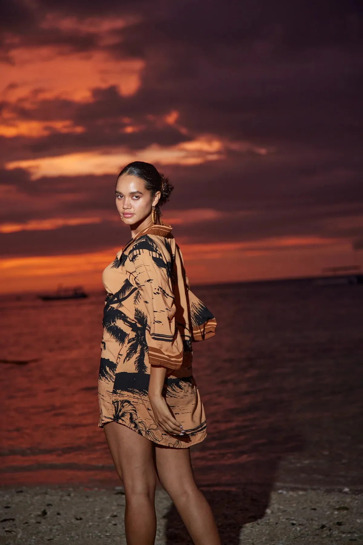 Print Shirtdress