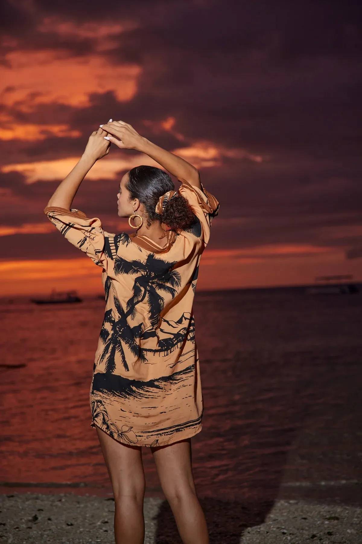 Print Shirtdress