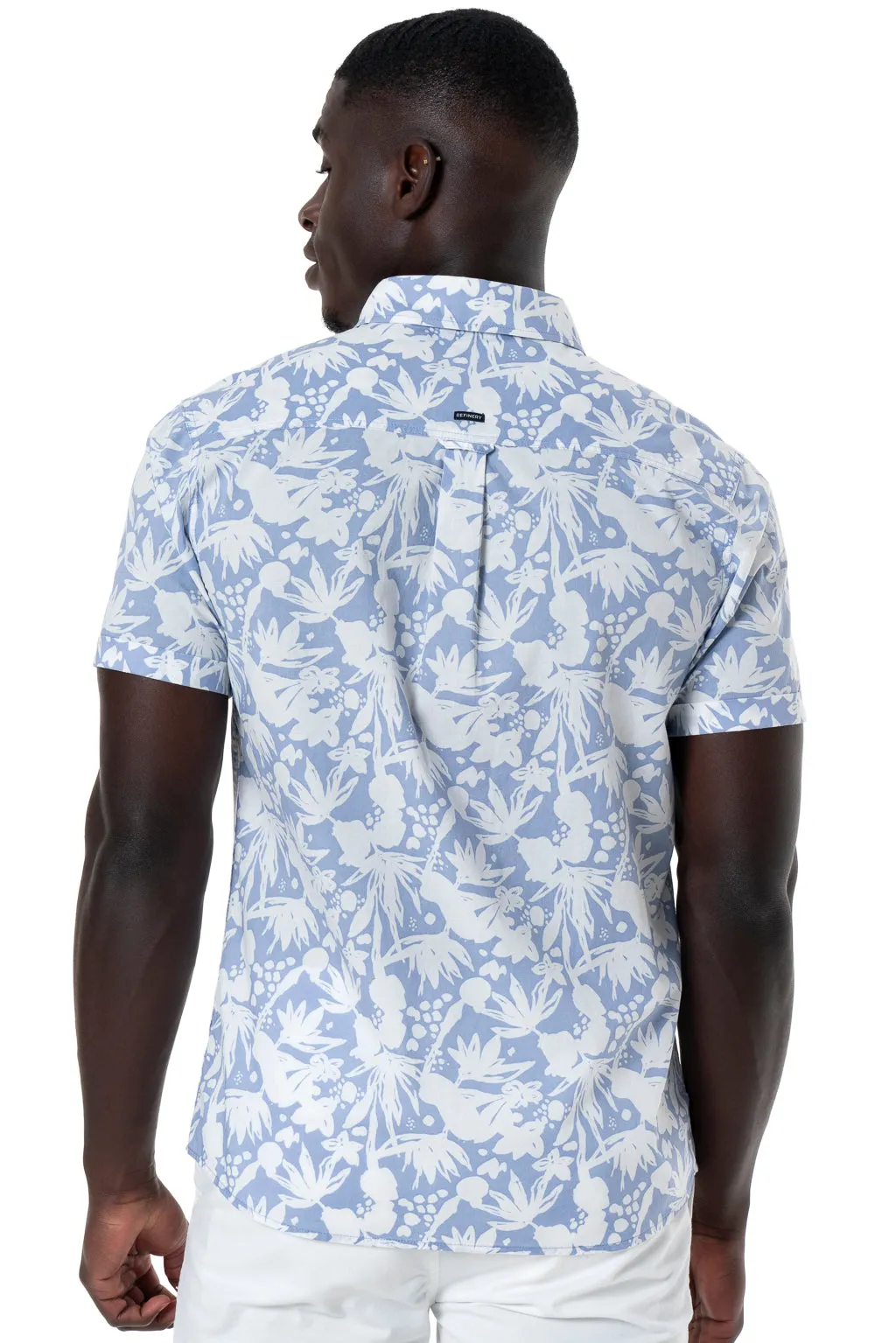 Printed Shirt _ 143020 _ Blue Denim