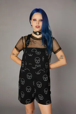 Printed Skull Punk Overall