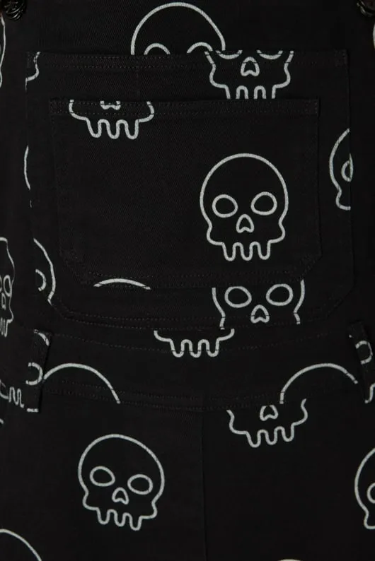Printed Skull Punk Overall