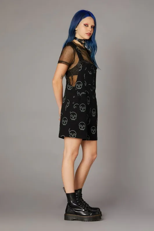Printed Skull Punk Overall