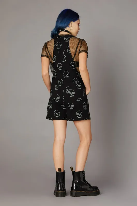 Printed Skull Punk Overall