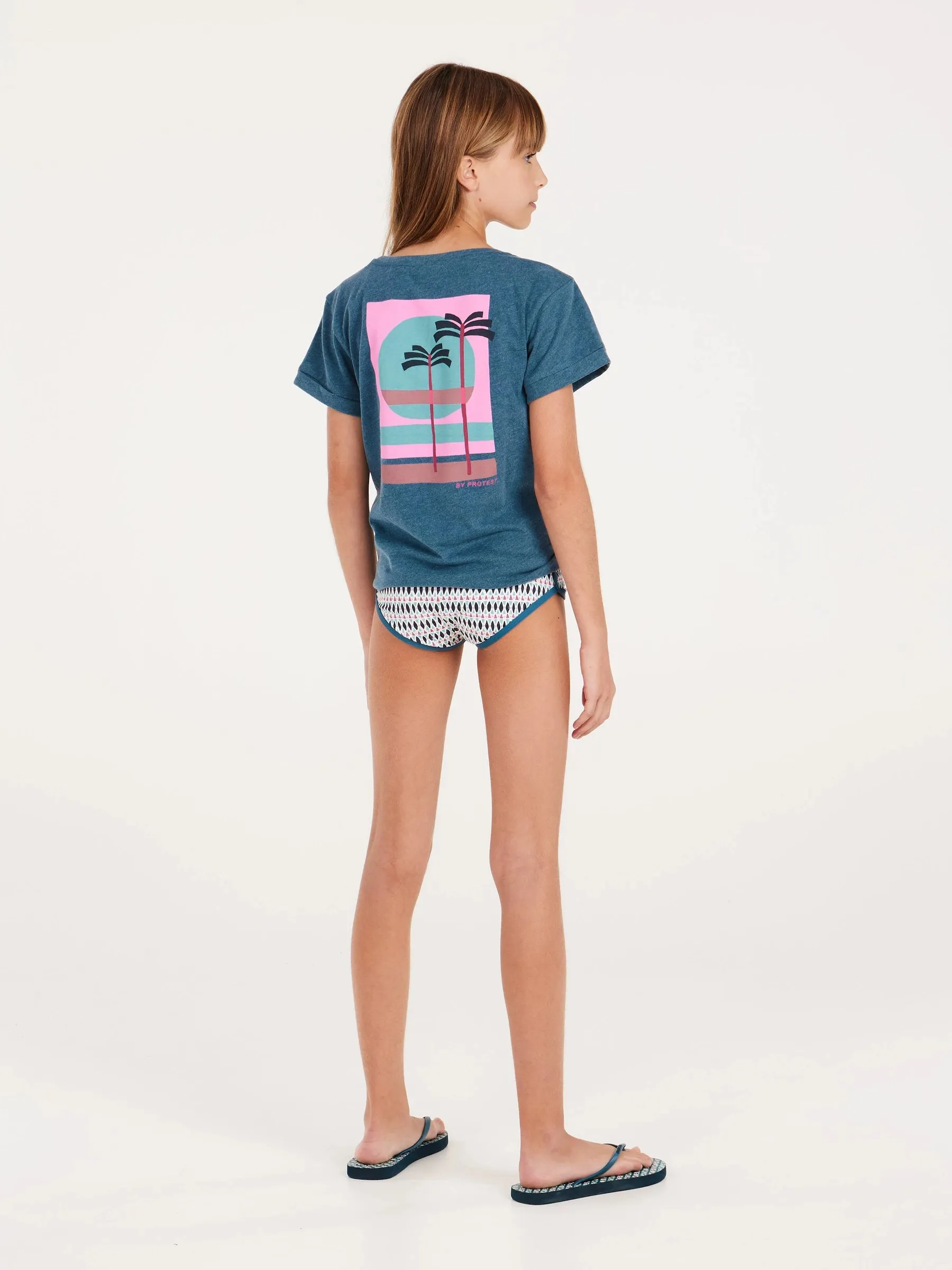 Protest PRTAMINA JR Kid's T-Shirt - Raku Blue