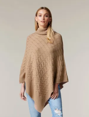 Ruby Cable Knit Poncho