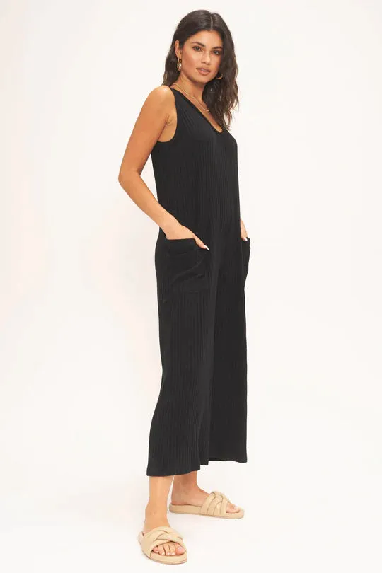 SANTA MARIA RIB WIDE LEG JUMPSUIT