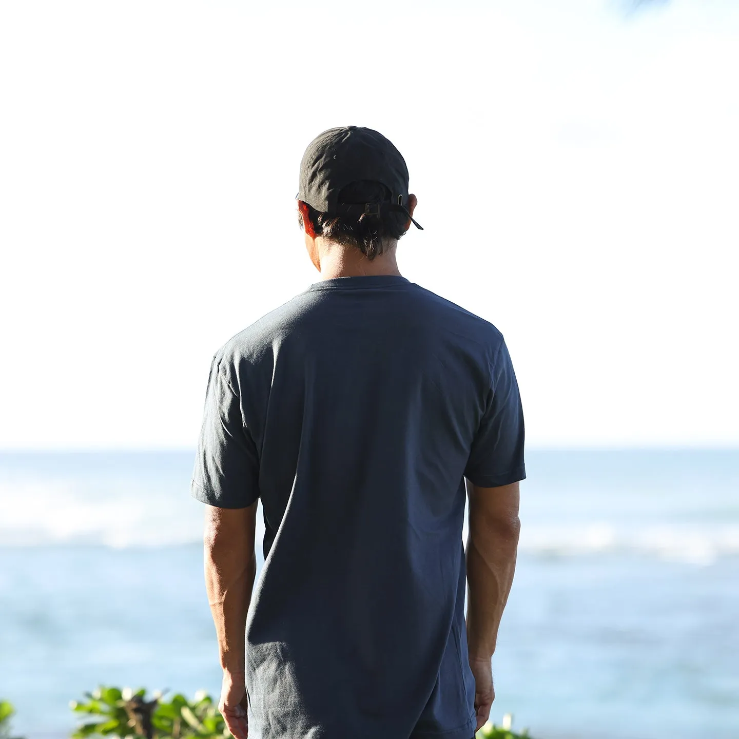 SHADOW TEE IN INDIGO