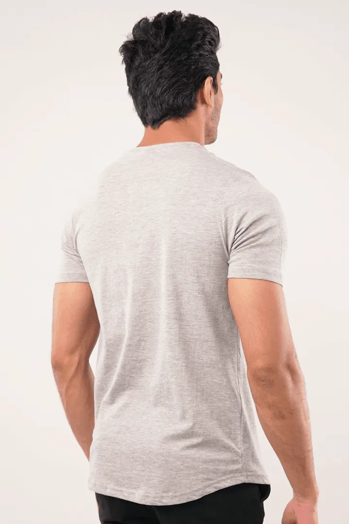 Sham Crew Neck T-shirt - Heather Grey