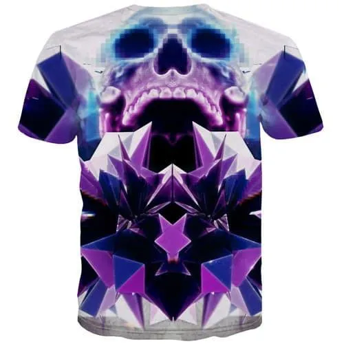 Skull T-shirt Men Military Tshirt Anime Metal Tshirts Casual Funny Tshirts Cool Terror Tshirt Printed Short Sleeve summer Unisex