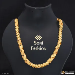Sophisticated Design Gold Plated Kohli Chain for Men - Style D803