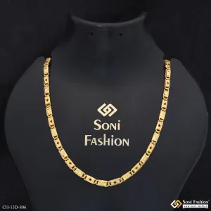 Sophisticated Design Gold Plated Nawabi Chain for Men - Style D806