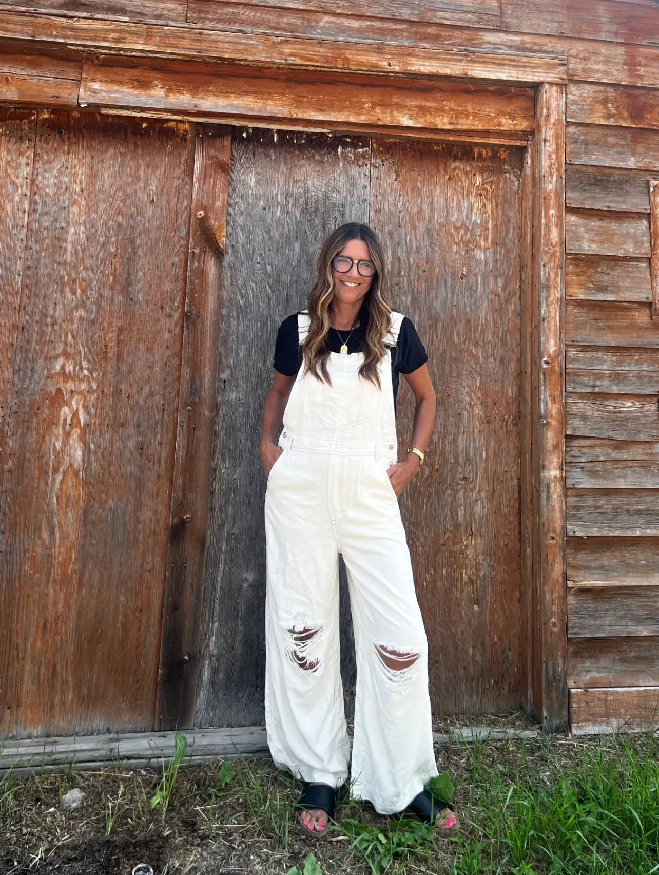 Super Slouchy Overall | Warm White