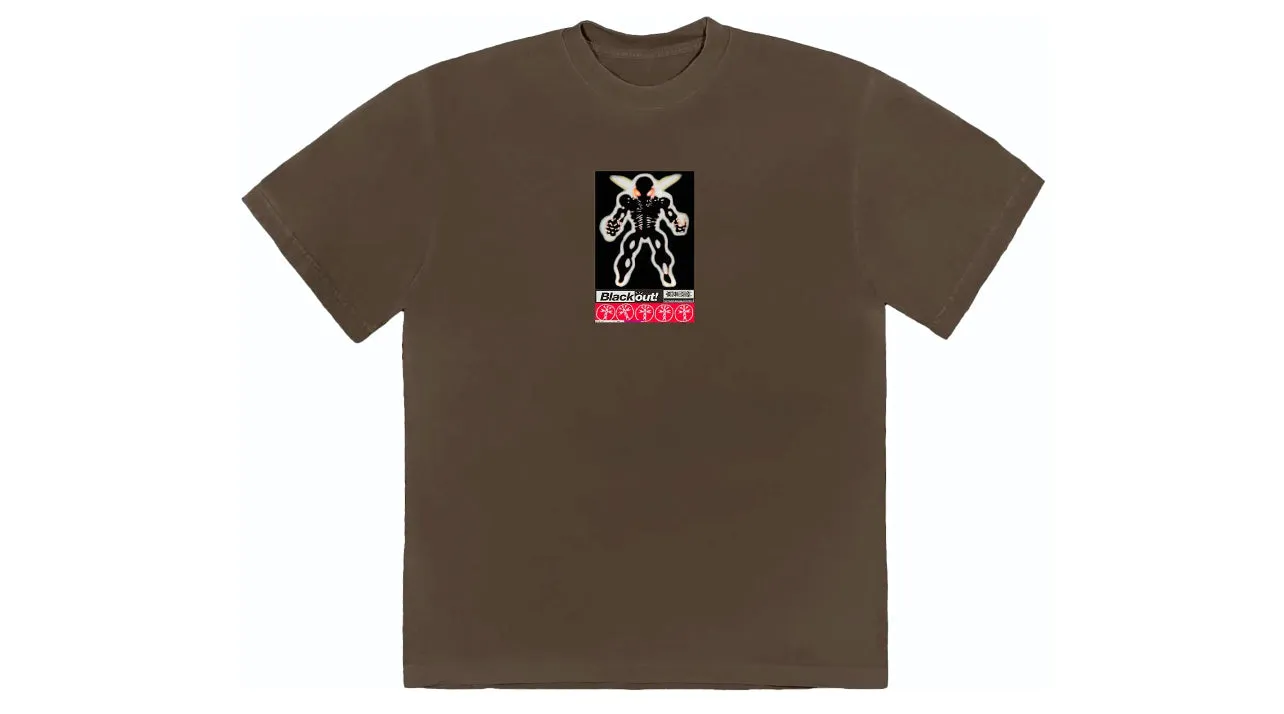 Travis Scott Blackout Tee Brown