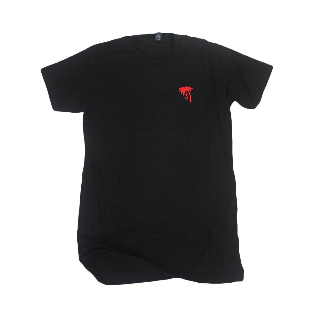 Trophy Eyes Embroidered Palm Tree Noose Black