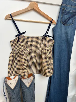Tweed Perplum Top