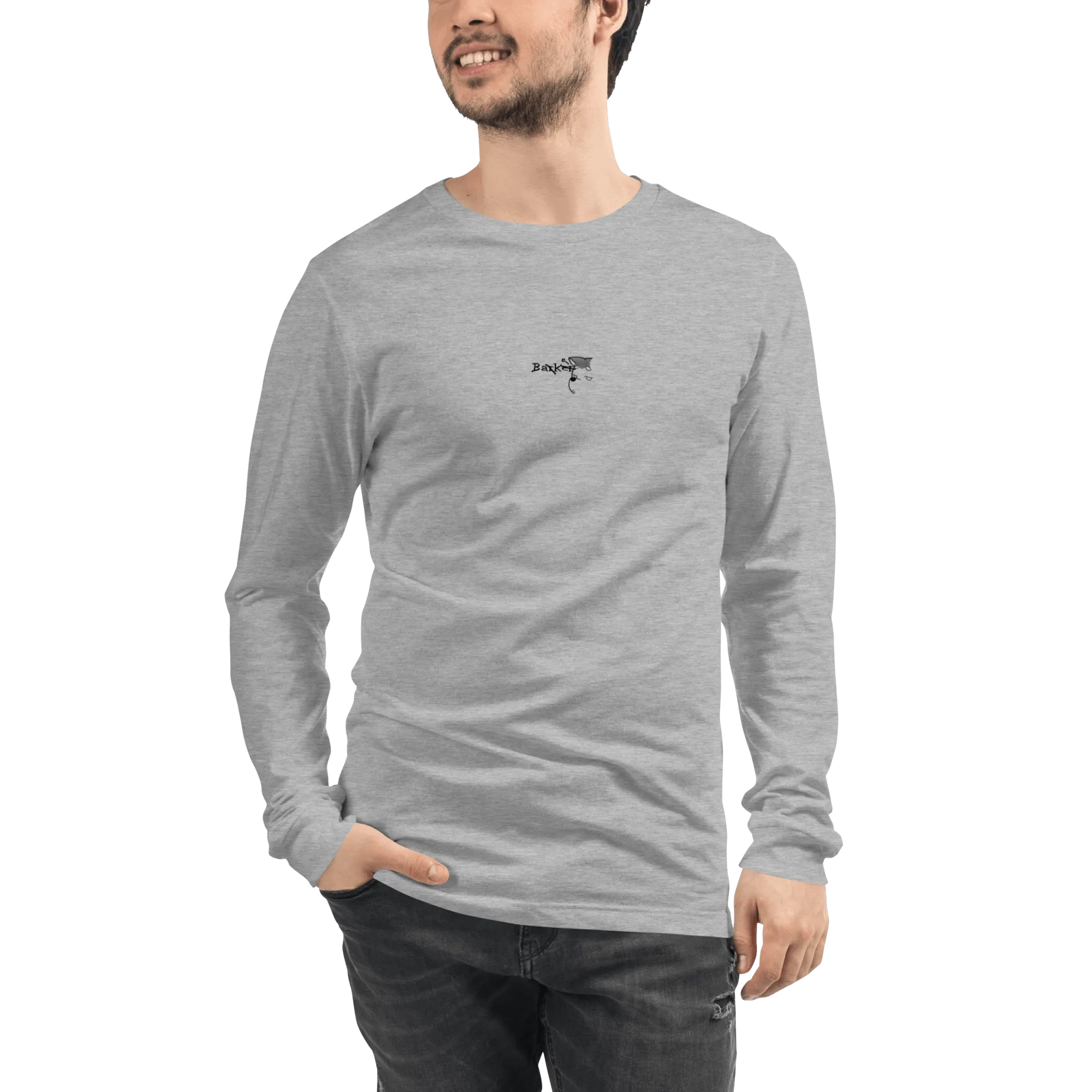 Unisex 'Barker Logo' Long Sleeve Tee