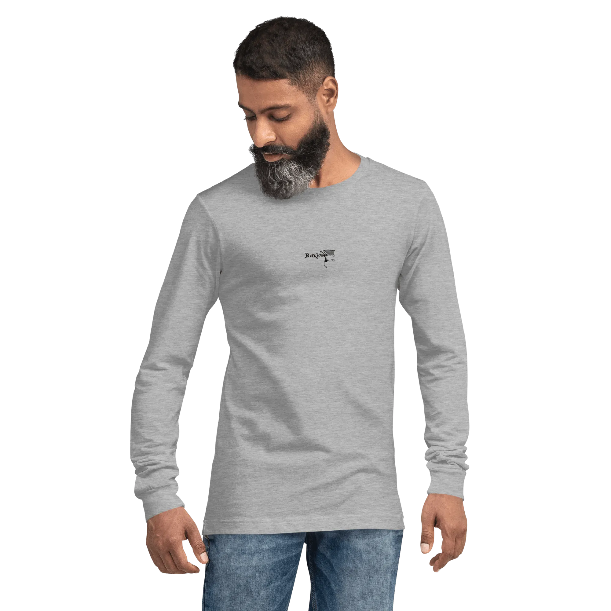 Unisex 'Barker Logo' Long Sleeve Tee