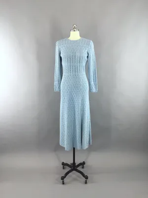 Vintage 1970s Sweater Dress / Picardo Knits