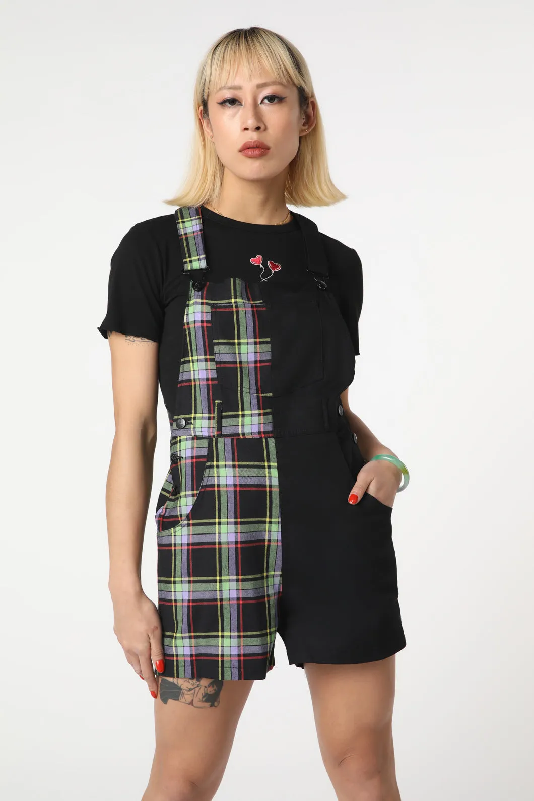 Vivid Tartan Goth Overall